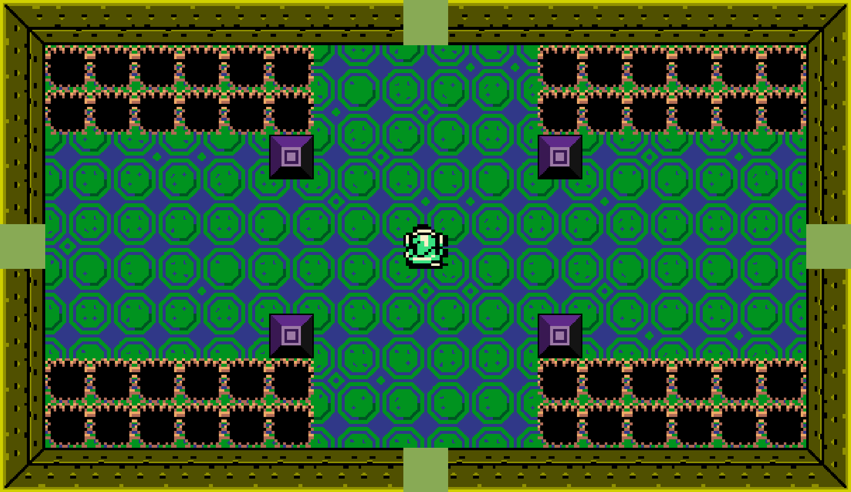 Room with weird colors.