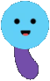 An Eggplant with the face of the Mee Bot